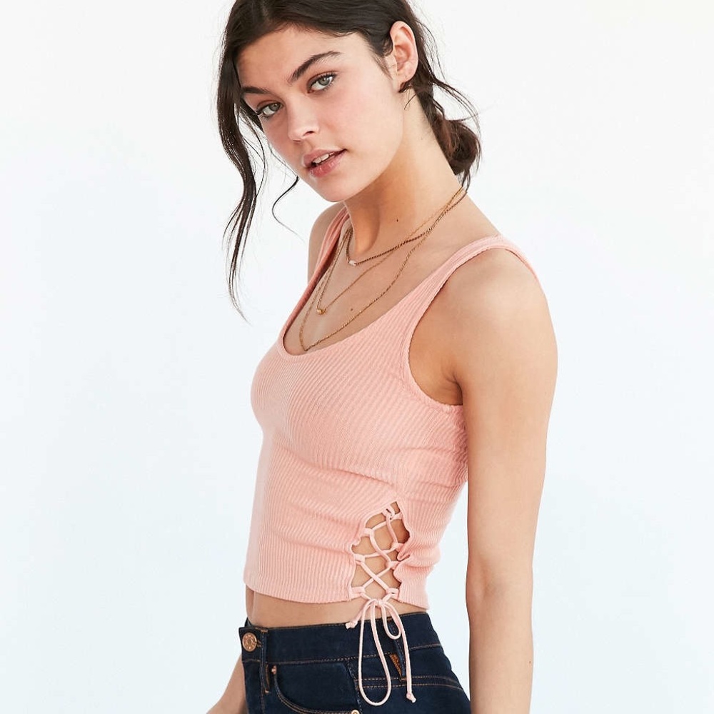 Pink crop top